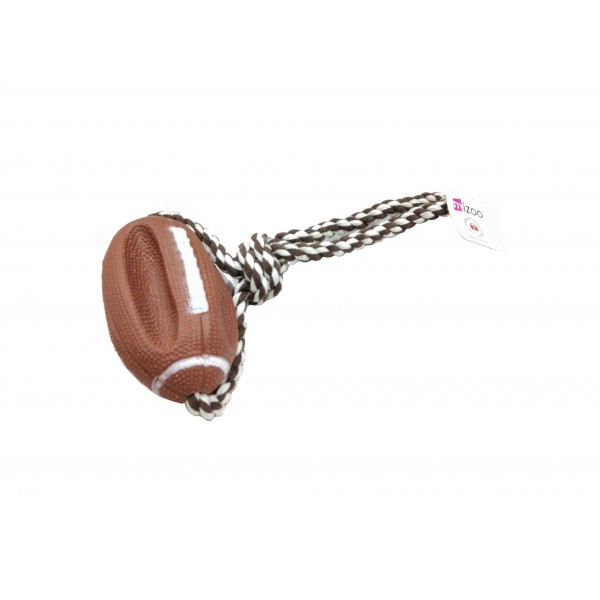 ΠΑΙΧΝΙΔΙ ΣΚΥΛΟΥ ΜΠΑΛΑ ΜΕ ΣΧΟΙΝΙ ΠΟΡΤΟΚΑΛΙ-ΚΑΦΕ 15CM